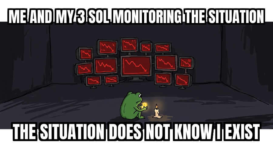 meme: degens with 3 sol are monitoring the binance hack situation